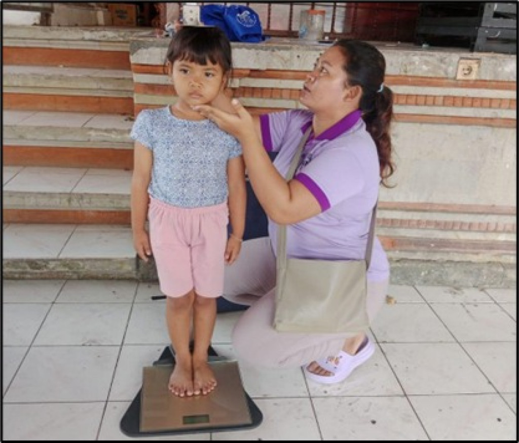 Kegiatan Rutin Posyandu Terpadu Balita di Banjar Tegeh Dalung